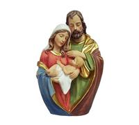 Inmaculada Romero IR Sagrada Familia Figura Religiosa 30 cm. Busto Resina Color San José Virgen María Niño Jesús