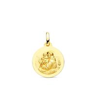 Inmaculada Romero IR San Antonio Medalla en Oro 9k de 16mm. matizada lisa. Grabación incluida en el precio - Personalizable - GRABACIÓN INCLUIDA EN EL PRECIO