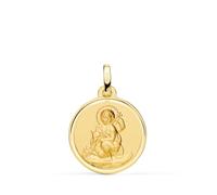 Inmaculada Romero IR San Juan Bautista Medalla Oro 18k matizada 18mm. bisel liso