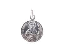 Inmaculada Romero IR San Judas Tadeo medalla plata Ley 925m unisex 15 mm. bisel borde