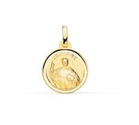 Inmaculada Romero IR San Vicente Ferrer Medalla Oro 9k de 14mm. con bisel liso. Grabación incluida en el precio - Personalizable - GRABACIÓN INCLUIDA EN EL PRECIO