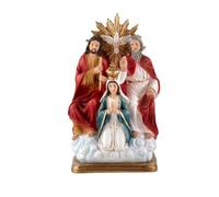 Inmaculada Romero IR Santísima Trinidad Figura 20 cm. Virgen María San José Espíritu Santo Imagen Resina