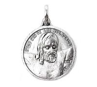 Inmaculada Romero IR Santísimo Cristo de los Milagros con Virgen de Zamarrilla medalla escapulario plata Ley 925m maciza 20mm.