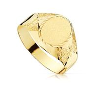 Inmaculada Romero IR Sello Oro 18k Primera Comunión niño hueco cabeza ovalada tallado. Grabación incluida en precio - Personalizable - GRABACIÓN INCLUIDA EN EL PRECIO
