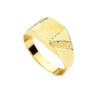 Inmaculada Romero IR Sello Oro 18k Primera Comunión niño hueco laterales tallados cabeza. Grabación incluida en el precio - Personalizable - GRABACIÓN INCLUIDA EN EL PRECIO