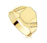 Inmaculada Romero IR Sello Oro 18k Primera Comunión niño hueco tallado borde cabeza. Grabación incluida en el precio - Personalizable - GRABACIÓN INCLUIDA EN EL PRECIO