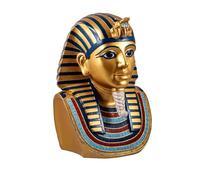 Inmaculada Romero IR Tutankamón Busto Figura egipcia 27 cm. farón Antiguo Egipto Resina Dorada Color