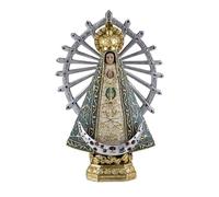 Inmaculada Romero IR Virgen de Lujan Figura 25 cm. Escultura Protectora transportistas Resina peana Media Luna