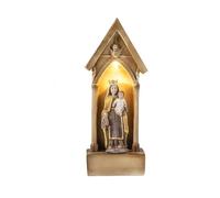 Inmaculada Romero IR Virgen del Carmen Capilla con luz Figura de 19 cm. Imagen patrona de los Marineros acabada en Resina