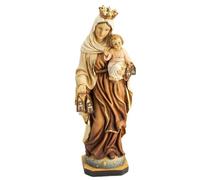 Inmaculada Romero IR Virgen del Carmen Figura 30 cm. Escultura patrona de los Marineros peana Estrellas Resina