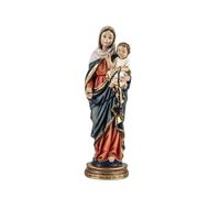 Inmaculada Romero IR Virgen del Rosario Figura Religiosa 22 cm. Imagen Resina patrona del Santo Rosario Detalle peana