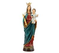 Inmaculada Romero IR Virgen María Auxiliadora Figura Religiosa de 40 cm. Imagen en Resina Color con peana