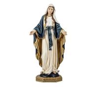 Inmaculada Romero IR Virgen Milagrosa Figura Religiosa con 43 cm. Imagen en Resina Detalle peana