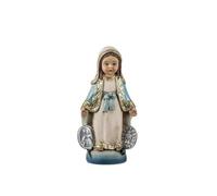 Inmaculada Romero IR Virgen Milagrosa Infantil Figura Religiosa 13 cm. Escultura Resina Color medallas Laterales Estatua
