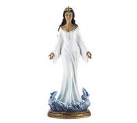 Inmaculada Romero IR Yemayá Figura 58 cm. Blanca Diosa orishá Pueblo egba religión Yoruba Imagen Base Olas peana Resina