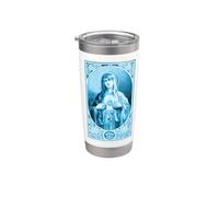 Inmaculado Corazón de María Ave María Nuestra Vendimia Católica Vaso térmico de acero inoxidable de doble pared