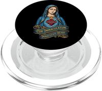 Inmaculado Corazón De María Católica Mariana PopSockets PopGrip para MagSafe