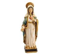 Inmaculado Corazón de María Figura 32 cm. Escultura Resina peana