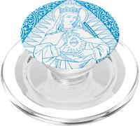 Inmaculado Corazón de María Reina Tradicional Católica Vintage PopSockets PopGrip para MagSafe