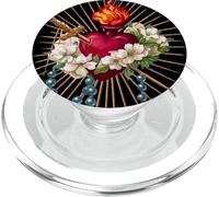 Inmaculado Corazón de María Rosario Mariano Santa Madre Católica PopSockets PopGrip para MagSafe