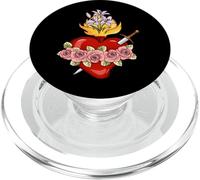 Inmaculado Corazón De María. Virgen María PopSockets PopGrip para MagSafe