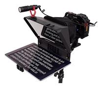 Inmei Teleprompter portátil A10 para teléfonos inteligentes y cámaras DSLR con soporte para teléfono, control remoto ideal para transmisión en vivo, entrevistas, discursos y producción de video