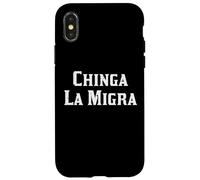 Inmigrante Chinga La Migra Activista Protesta Minimalista Hombres Mujeres Carcasa para iPhone X/XS
