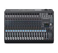 INMix DX16 Mezclador de audio profesional, 16 canales con 99 efectos DSP, ecualizador de 7 bandas, botón de encendido y silencio Phantom independiente de 48 V, función Bluetooth, grabación de interfaz