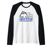 Inmobiliario Inversor Accionista Invertir Acciones de inversión Camiseta Manga Raglan