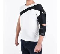 Inmovilizador de hombro con cabestrillo, ortesis estabilizadora de hombro con cinturón, almohadillas individuales ajustables izquierda y derecha, for recuperación de hemiplejia y subluxación(Left)