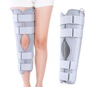 Inmovilizador de Rodilla para Fractura de Rótula Férula de Pierna Completa Estabilizador para Menisco Postoperatorio Ligamentos ACL MCL LCL y Rehabilitación Ortopédica(L)