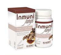 INMUNI FUNGHI ELADIET - Inmunidad y Defensas Naturales - Complejo de 4 Hongos (Reishi, Maitake, Shiitake y Cordyceps) con Polisacáridos y Vitamina C - Apoyo al Sistema Inmunitario | 60 Cápsulas