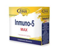INMUNO-5 MAX | Contribuye al funcionamiento normal del sistema inmunitario |Complemento Alimenticio a base de Hongos y Plantas que aportan Vitamina C |100% Vegano|7 Sobres