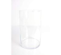 INNA-Glas Jarrón cilíndrico Sansa de Cristal, Transparente, 30cm, Ø 18,5cm