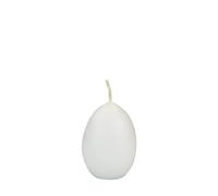 INNA-Glas Vela de Huevo de Pascua LEONITA, Blanco, 6cm, 4,5cm, 7h - Made in Germany - Vela Decorativa
