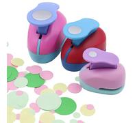 INNAL 3 PCS Mini Perforador,Perforadora redonda,Perforadoras de papel,Perforadoras de papel creativo,Rayher perforadora,Corazón perforador hecho a mano agujero Coe Ur para álbum de recortes DIY