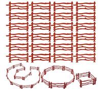 INNAL 80 Piezas Valla de Caballo Juguete para Cercas de Caballo Mini Valla de Plástico Mini Cerca de Granja para Niños Corral para Caballos Granja Niños Regalo Educativo Paisajismo en Miniatura