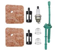 INNAL Filtro Aire para Stihl FS38 FS55 FS85 FS45 Desbrozadoras, con 1 Bujía, 2 Primer Bombillas, 1 Manguera, 2 Filtro de Combustible