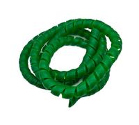 Inner Diameter 10mm Spiral Cable Wrap Sleeve Flexible Tube Protector for Water Hoses Brake Wires Tools(Green,5 Meters)