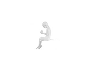 Inner Glow Mini Girl Lámpara de Mesa Blanco