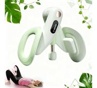Inner Thigh Exerciser, 360°Adjustable Inner Thigh Trainer, Made of TPE Soft Silicone with LED Display & Counter Comes for Women & Men Home Fitness Sports Equipment (Green)
