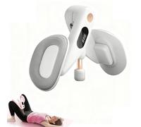 Inner Thigh Exerciser, 360°Adjustable Inner Thigh Trainer, Made of TPE Soft Silicone with LED Display & Counter Comes for Women & Men Home Fitness Sports Equipment (Gray)
