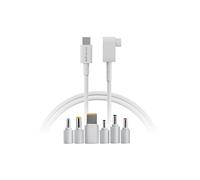 Innergie Cable C-T USB C a punta (macho) de 1,5 m con 6 conectores para ordenador portátil de 19,5 V ± 0,5 V, compatible con la mayoría de portátiles Acer ASUS Dell HP Lenovo y muchos otros