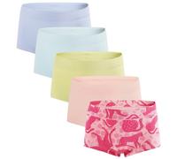 INNERSY Bragas Culotte Niña Algodón Braguitas Adolescente Calzoncillos Cómodas y Suaves Pack de 5 (8-10 Años, Guepardo/Rosa/Azul/Verde/Azul Claro)