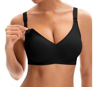INNERSY Sujetador de Lactancia de Maternidad sin Aros Cómodo sin Costuras | Ropa Interior Premamá, Sostenes con Relleno, para el Embarazo y Posparto, Soutien Amamentação, Alargador Adicional, Diario