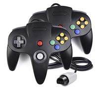 iNNEXT Classic Wired N64 - Palanca de mando para consola de videojuegos Ultra 64 (negro)