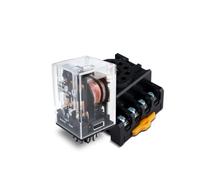 Innfeeltech 1 Pcs AC 220V relé electromagnético de potencia con, 11 Pin 10A relé de bobina con base de calcetín JTX-3C