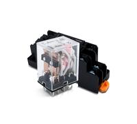 Innfeeltech 1 Pcs AC 24V Relé electromagnético de potencia con, 8 Pin 5A Relé de bobina con base de calcetín HH62P