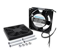 Innfeeltech 1 unidad Ventilador eléctrico de refrigeración, AC220V 92 * 92 * 25 mm Mini ventilador silencioso con doble rodamiento de bolas para máquinas de hielo, refrigeradores y PC