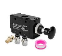 Innfeeltech 1 válvula de control de palanca manual neumática 3 a 2 posición 1/4 "válvula solenoide neumática BSP control manual empuje 3r210-08
